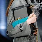 Prada Black/Gray/Turquoise Flap Bag - Spring 2017