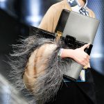 Prada Grey/Black Oversized Clutch Bag - Spring 2017