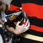 Proenza Schouler Black Striped Hex Bucket Bag