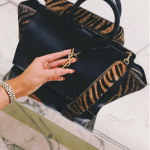 Saint Laurent Zebra Printed Downtown Cabas Bag 2