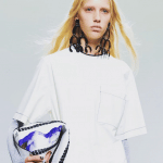 Proenza Schouler White Whipstitch with Print Hex Bucket Bag 2