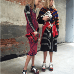 Proenza Schouler Red Hex Bucket Bag and White Hava Chain Bag