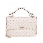 Valentino Ivory Rockstud Spike Medium Bag