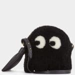 Anya Hindmarch Black Shearling Ghost Cross-Body Bag