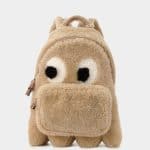 Anya Hindmarch Natural Shearling Ghost Mini Backpack Bag