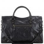 Balenciaga Black Giant 12 Gunmetal City Bag