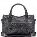 Balenciaga Black Giant 12 Gunmetal Mini City Bag