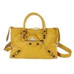 Balenciaga Jaune Miel Giant 12 Gunmetal City S Bag