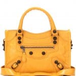 Balenciaga Jaune Miel Giant 12 Gunmetal Mini City Bag