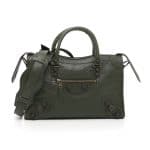 Balenciaga Vert Cypress Giant 12 Gunmetal City S Bag