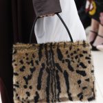 Celine Beige/Black Fur Top Handle Bag - Spring 2017