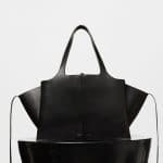 Celine Black Tri-Fold Medium Shoulder Bag