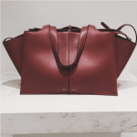Celine Burgundy Tri-Fold Medium Shoulder Bag 2