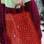 Celine Red Studded Tote Bag - Spring 2017