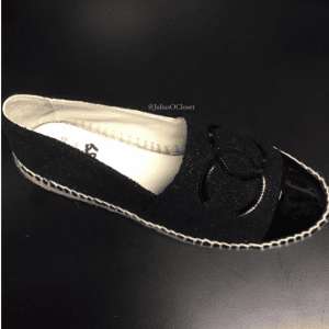 black and white espadrilles chanel