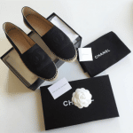 Chanel Black Satin Espadrilles