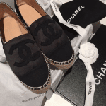 Chanel Black Satin Espadrilles 2