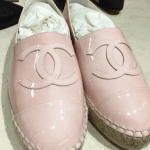 Chanel Pink Patent Espadrilles