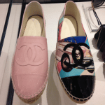 Chanel Pink Patent and Cuba Print Espadrilles