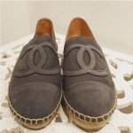 Chanel Taupe Suede Espadrilles