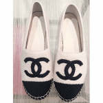 Chanel White/Black Espadrilles