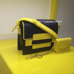 Delvaux Black/Yellow Madame Bag and Charm - Spring 201