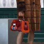 Fendi Red Leather with Fur Trim Peekaboo Mini Bag 2