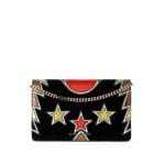 Givenchy Black Metallized Star Patchwork Chain Wallet Bag