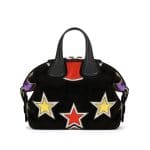 Givenchy Black Metallized Star Patchwork Small Nightingale Bag