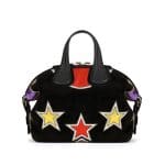 Givenchy Black Metallized Star Patchwork Small Nightingale Bag