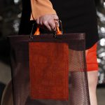 Givenchy Burgundy Mesh and Red Crocodile Tote Bags - Spring 2017