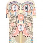 Givenchy Eye of Horus Print Silk T-Shirt