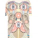 Givenchy Eye of Horus Print Silk T-Shirt