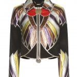 Givenchy Multicolor Egyptian Wings Patchwork Leather and Suede Jacket