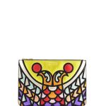 Givenchy Multicolor Metallic Bird Head Medium Flat Pouch Bag