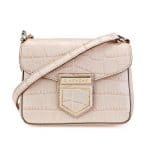 Givenchy Nude Pink Crocodile Embossed Nobile Mini Shoulder Bag