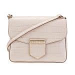 Givenchy Nude Pink Crocodile Embossed Nobile Small Shoulder Bag