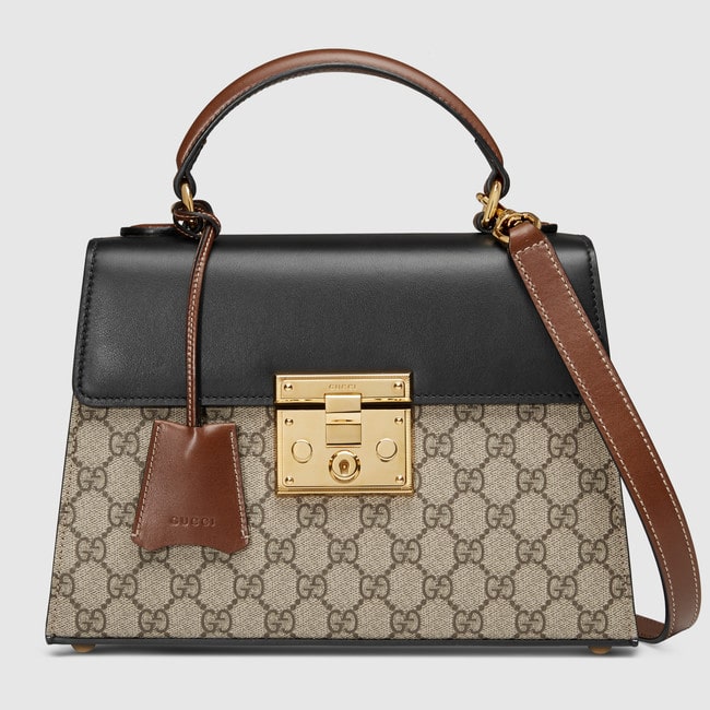 Gucci GG Supreme Padlock Saddle Medium Shoulder Bag (SHF-22972) – LuxeDH