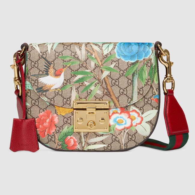 Gucci GG Supreme Padlock Small Shoulder Bag (SHF-19759) – LuxeDH