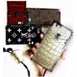 Louis Vuitton Crocodile and Monogram Petite Malle iPhone Cases