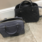 Louis Vuitton Gris Silver Speedy 20 and Platine Montaigne BB Studded Monogram Empreinte Bags
