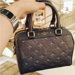 Louis Vuitton Platine Studded Monogram Empreinte Speedy 20 Bag