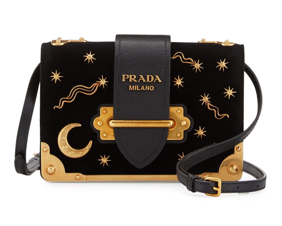 Prada Small Velvet Astrology Cahier Bag