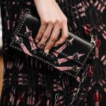 Valentino Black/Pink Studded Flap Bag - Spring 2017