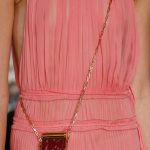 Valentino Burgundy/Pink Mini Lipstick Holder Bag - Spring 2017