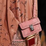 Valentino Pink Mini Studded Flap and Red Mini Lipstick Holder Bags - Spring 2017