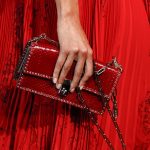 Valentino Red Python Studded Flap Bag - Spring 2017