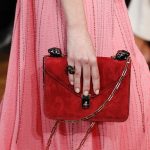 Valentino Red Suede Flap Bag - Spring 2017