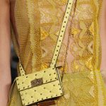 Valentino Yellow Mini Studded Flap and Green Mini Lipstick Holder Bags - Spring 2017