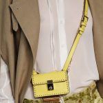 Valentino Yellow Mini Studded Flap and Olive Green Mini Lipstick Holder Bags - Spring 2017